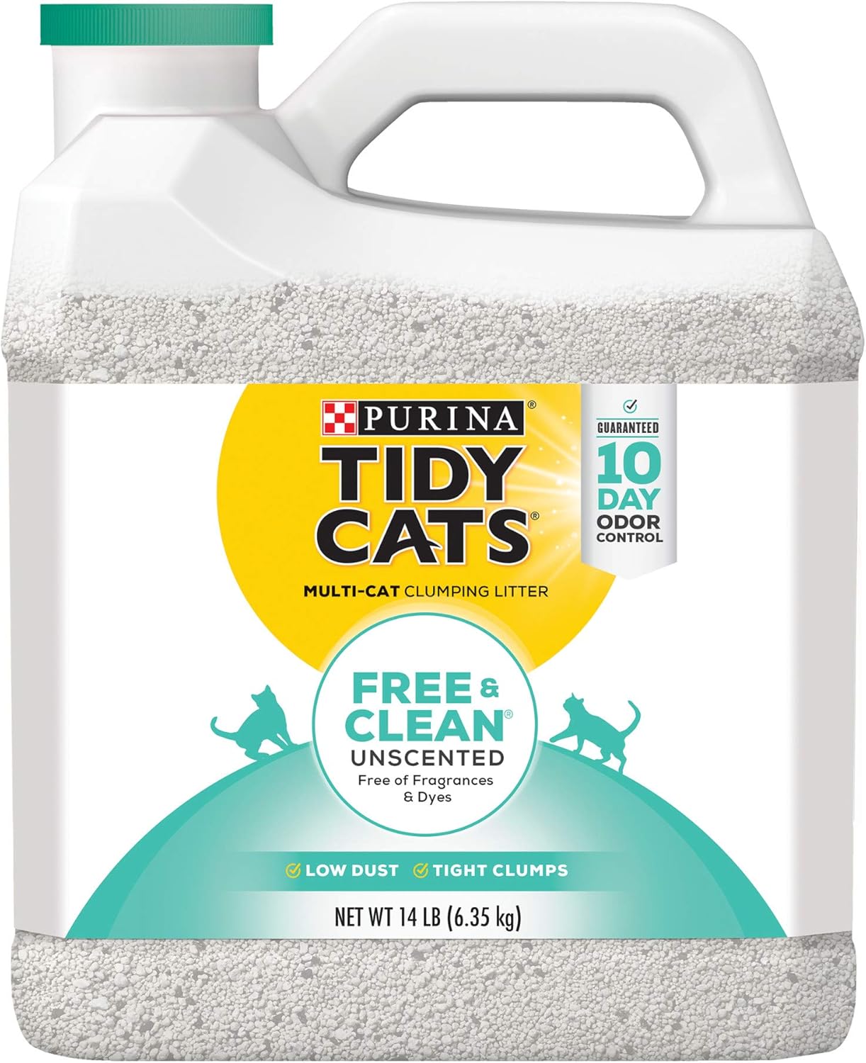 Tidy Cats Free & Clean Unscented Clumping Litter, 6.35kg
