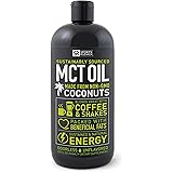 Premium MCT Oil derived only from Organic Coconuts - 32oz BPA free bottle | Ketogenic and Paleo diet approved ~ Non-GMO Project Verified