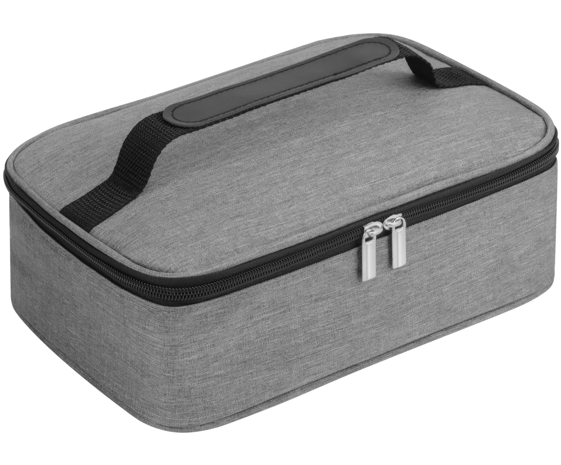 lmytdo Lunch Bag for Men, 3.6L Lunch Box Wide Open Insulated Cooler Bag Waterproof Leak-Proof Thermal Lunch Bag with Handle for Adults Kids School Outdoor Picnic Work (Grey)