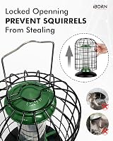 iBorn Squirrel Proof Bird Feeder Peanut & Sunflower Green 8 Inch All Metal view 5