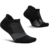Feetures Merino 10 Max Cushion No Show Tab Ankle Socks - Wool Socks for Women & Men - (1 Pair)