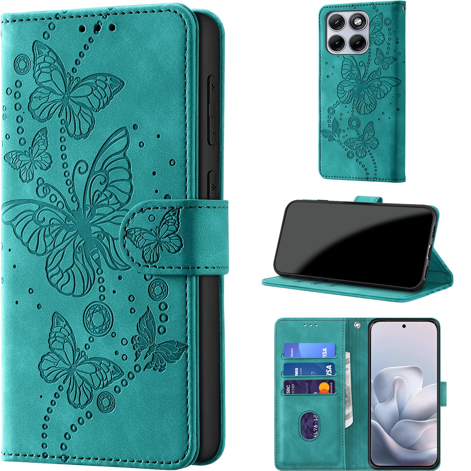 CaseGla Handyhülle für Motorola Edge 70 Fusion Hülle, Türkis