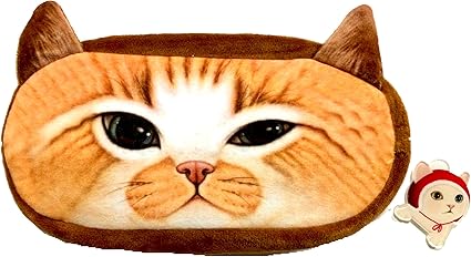 Amazon Rrsou 筆箱 おもしろ ペンケース 猫グッズ 猫雑貨 おしゃれ ふでばこ 大容量 ペンポーチ ねこバッジ ２点セット D ペンケース 文房具 オフィス用品