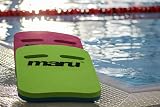 Maru Lime Blue Swimming Kickboard EVA Foam Easy-Grip 42x28cm Kids & Adults view 6