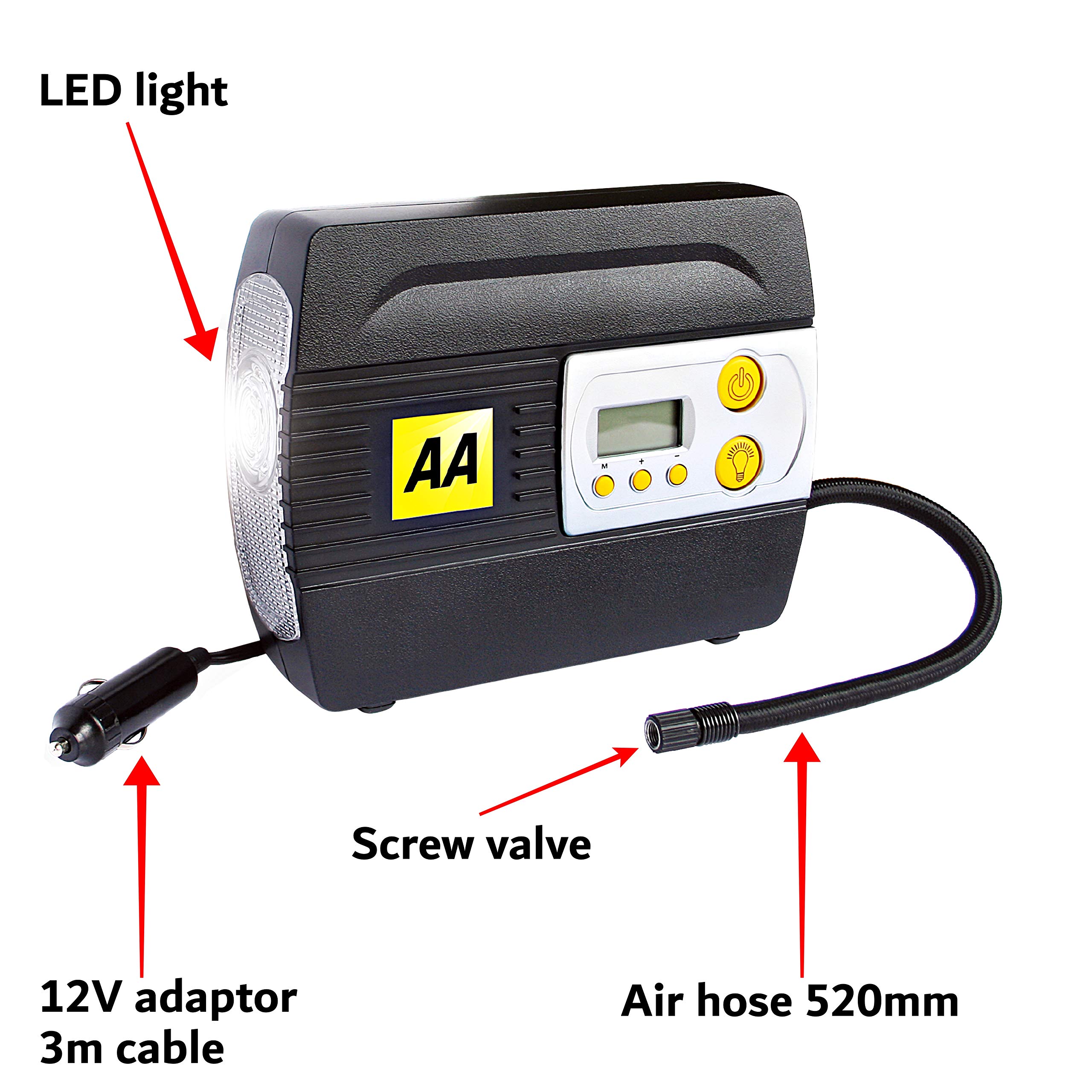 AA 12V Digital Tyre Inflator AA5502 For Cars Other Vehicles