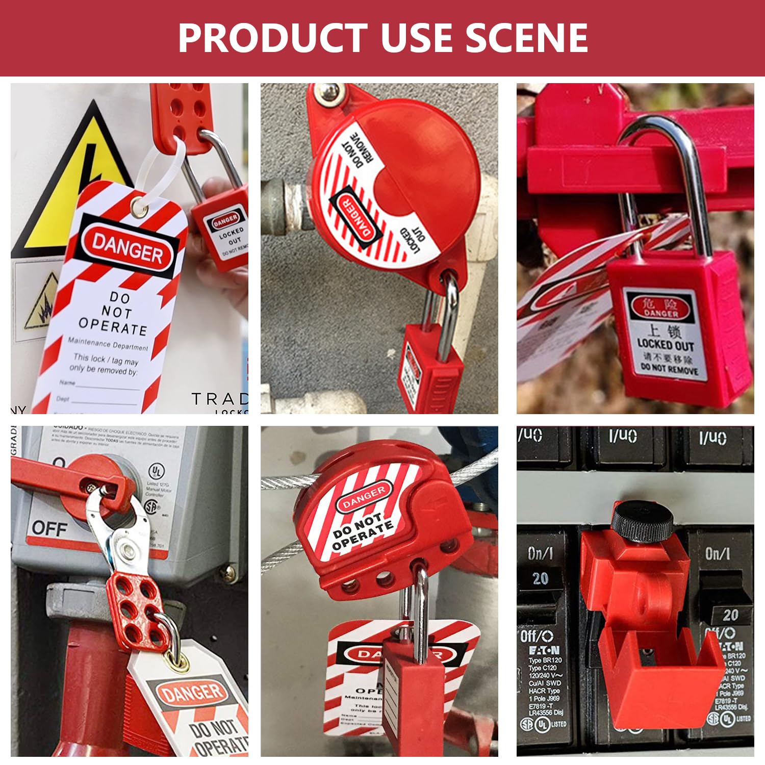 Mua Multi-Functional Lockout Tagout Kit 70+ Pcs with Safety Padlock ...
