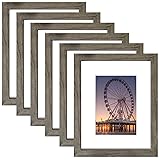 BESCRCL 8x10 Picture Frame Grey Set of 6, Display