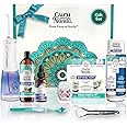 GuruNanda 7-Step Regimen 1.0 - Oil Pulling, Toothbrush, Tongue Scraper, Floss, Water Flosser, Mouthwash, Whitening Strips for Complete Oral Care (Pack of 8)