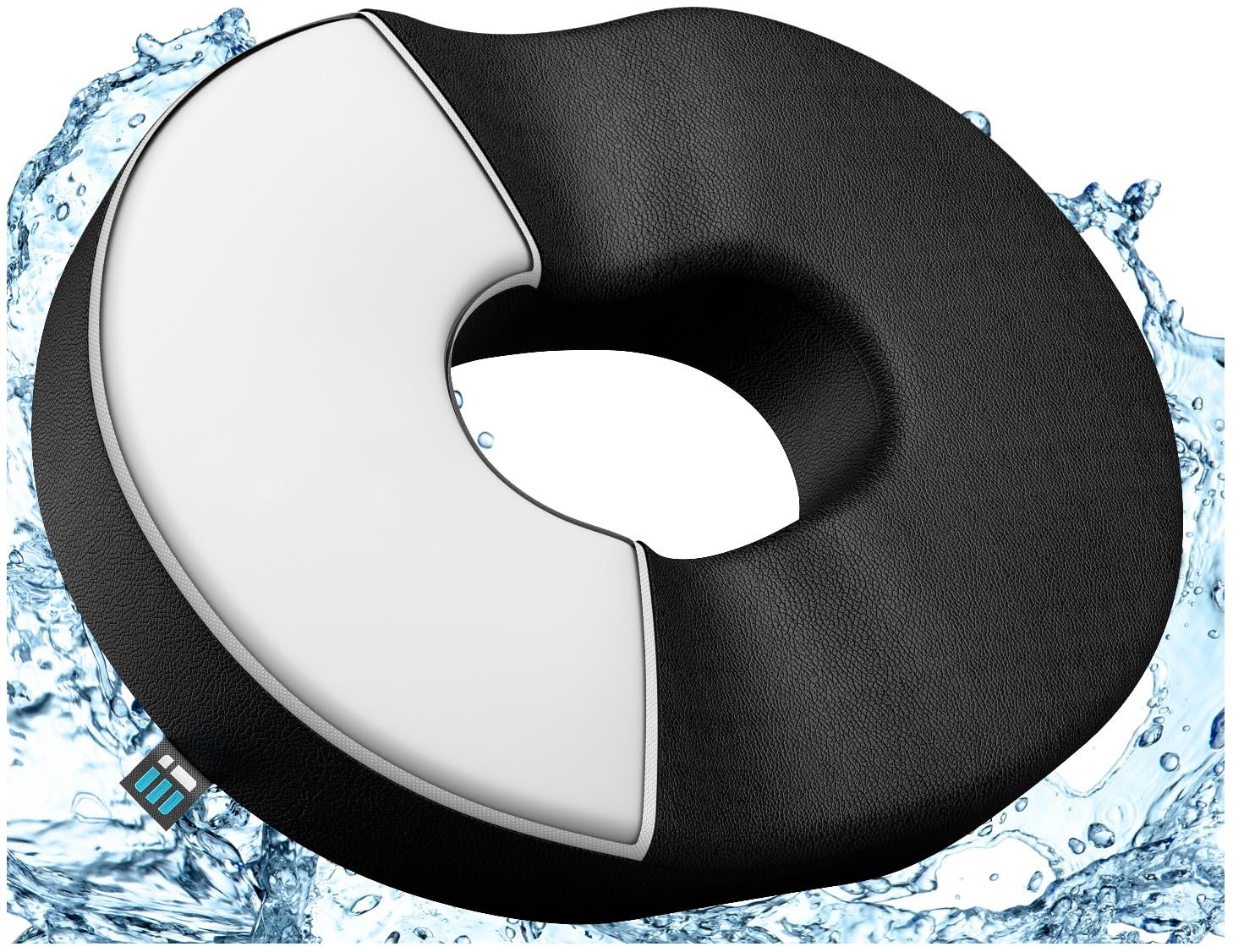Photo 1 of Deluxe Donut Pillow for Tailbone Pain Relief with Machine Washable Water Resistant Cover, Hemorrhoid Pillow for Sitting, Donut Cushion for Bed Sores, Pregnancy, Coccyx, Sciatica, Butt Pillows