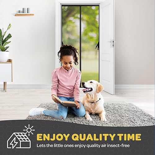 Magnetic Screen Door, Hands-Free Kid/Pet-Friendly Walk Through