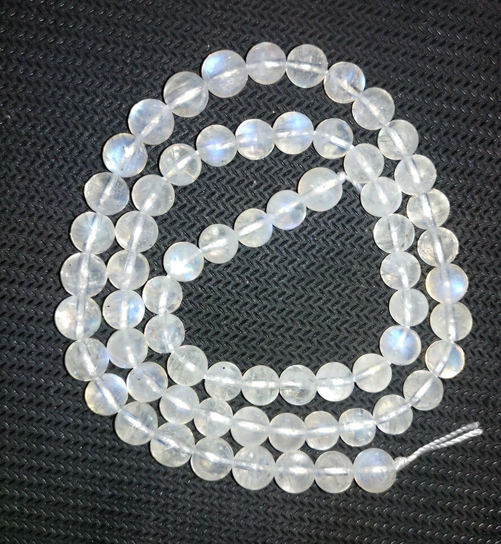 realgem-AA quality natural Area moonstone beads,4mm 5mm 6mm rainbow moon stone gemstone beads for jewelry making 16"/string (6mm)
