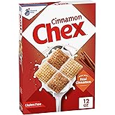 Cinnamon Chex Cereal, Gluten Free,12 oz | Made with Real Cinnamon, 13g Whole Grain per Serving, Good Source of 12 Vitamins &amp; Minerals, No High Fructose Corn Syrup