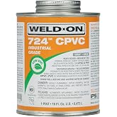 Weld-On 11890 724 Industrial Grade CPVC Solvent Cement, Gray, 1 Pint