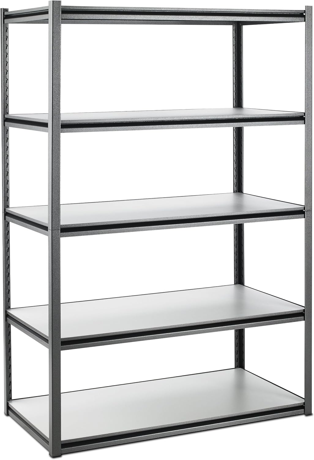 gladiator garage shoe rack on Gladiator Gars485ybg Cadet Series 5 Tier Rack Shelf 48 X 24 X 72 Inch Hammered Granite Amazon Com