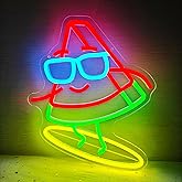 Vveikea Watermelon Neon Sign Dimmable Watermelon Surfer Led Sign Cute Summer Fruit Party Decorations Surfing Neon Light Sign for Surfboard Wall Decor