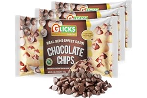 Glicks Real Dairy Free Semi-Sweet Chocolate Chips 9oz (3 Pack) | Vegan, Nut Free, Gluten Free, Lactose Free, Kosher for Passover