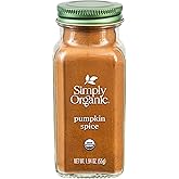 Simply Organic Pumpkin Spice, 1.94-Ounce Jar, Organic Nutmeg, Cloves, Ginger & Cinnamon, Enhances Tea, Seasoning, Kosher