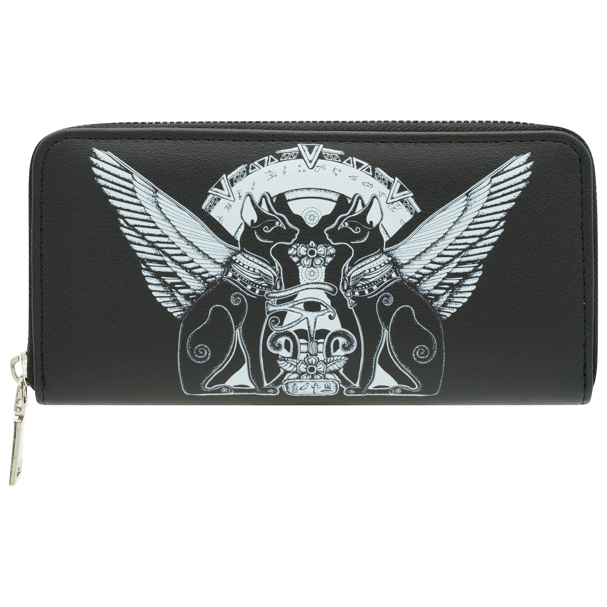 Ro Rox Osiris Alternative Goth Sphynx Cat Occult Wicca Faux Leather Wallet Purse
