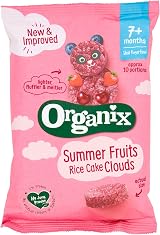 Organix Summer Fruits Rice Cake Clouds 40 g Pack of 6 7+ Months Baby Snacks view 5