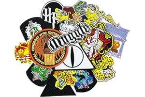 HIESPU STORE 15pcs Magic Movie Film Halloween Costume Cosplay Embroidered Iron On Patches