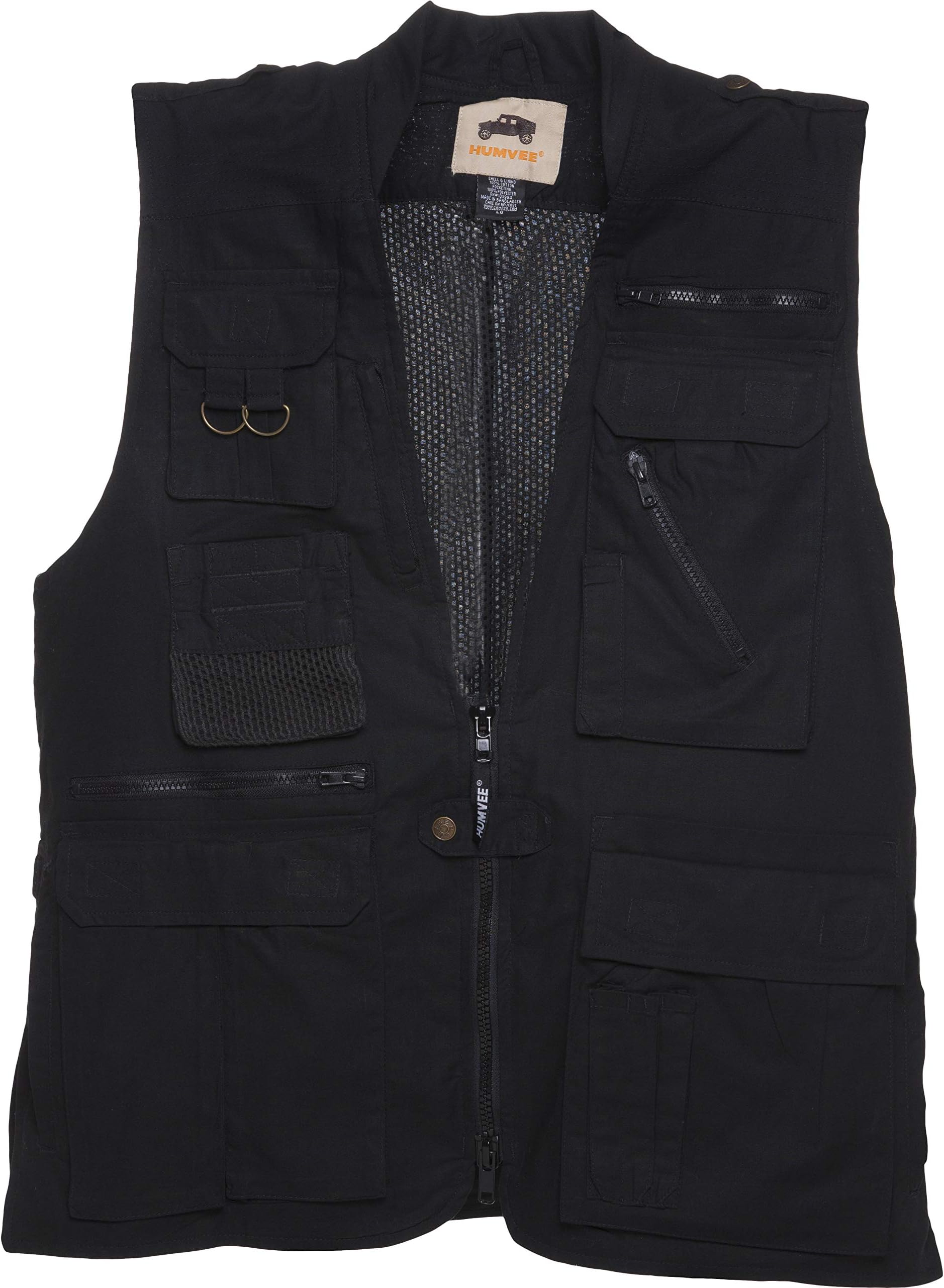 Humvee Cotton Safari Vest with Extra Pockets
