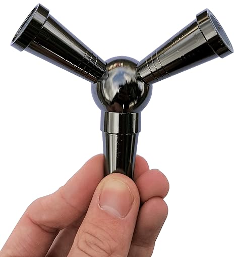 Shisha Schlauch Adapter 1 zu 2 Verteiler zum Anschluss weiterer Schläuche an Wasserpfeife Splitter (Schwarz)