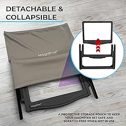 MAGNIPROS Patented 5X Large LED Page Magnifier with