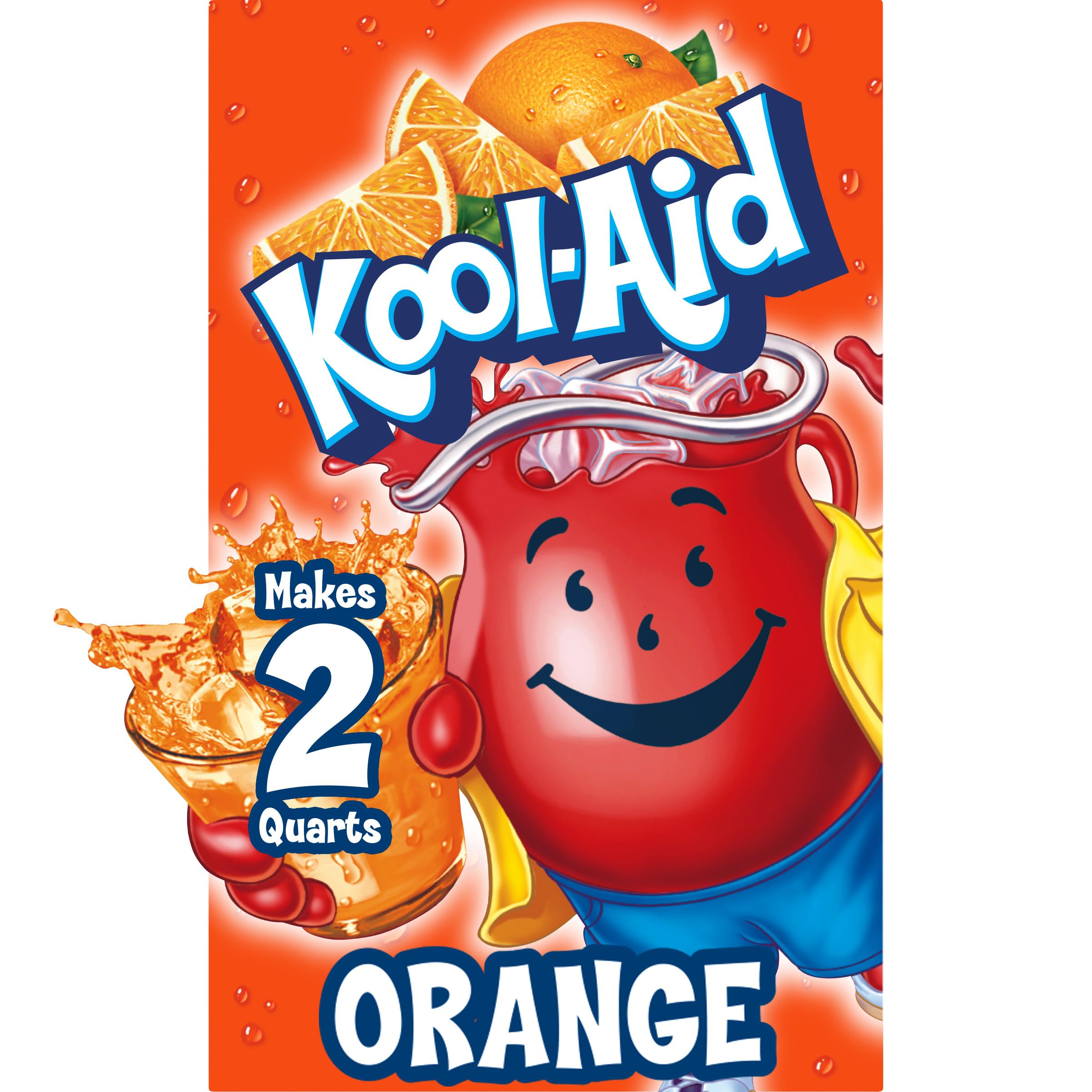 Kool-Aid Unsweetened Caffeine Free Orange Zero Calories Powdered Drink Mix 192 Count Pitcher Packets