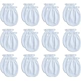 RATIVE Newborn Baby Boys and Girls Gloves,No Scratch Mittens 100% Cotton