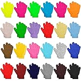 ONESING 24 Pairs Kids Gloves for Boys Girls Warm Toddler Knitted Winter Gloves Bulk Stretchy Warm Gloves for Children