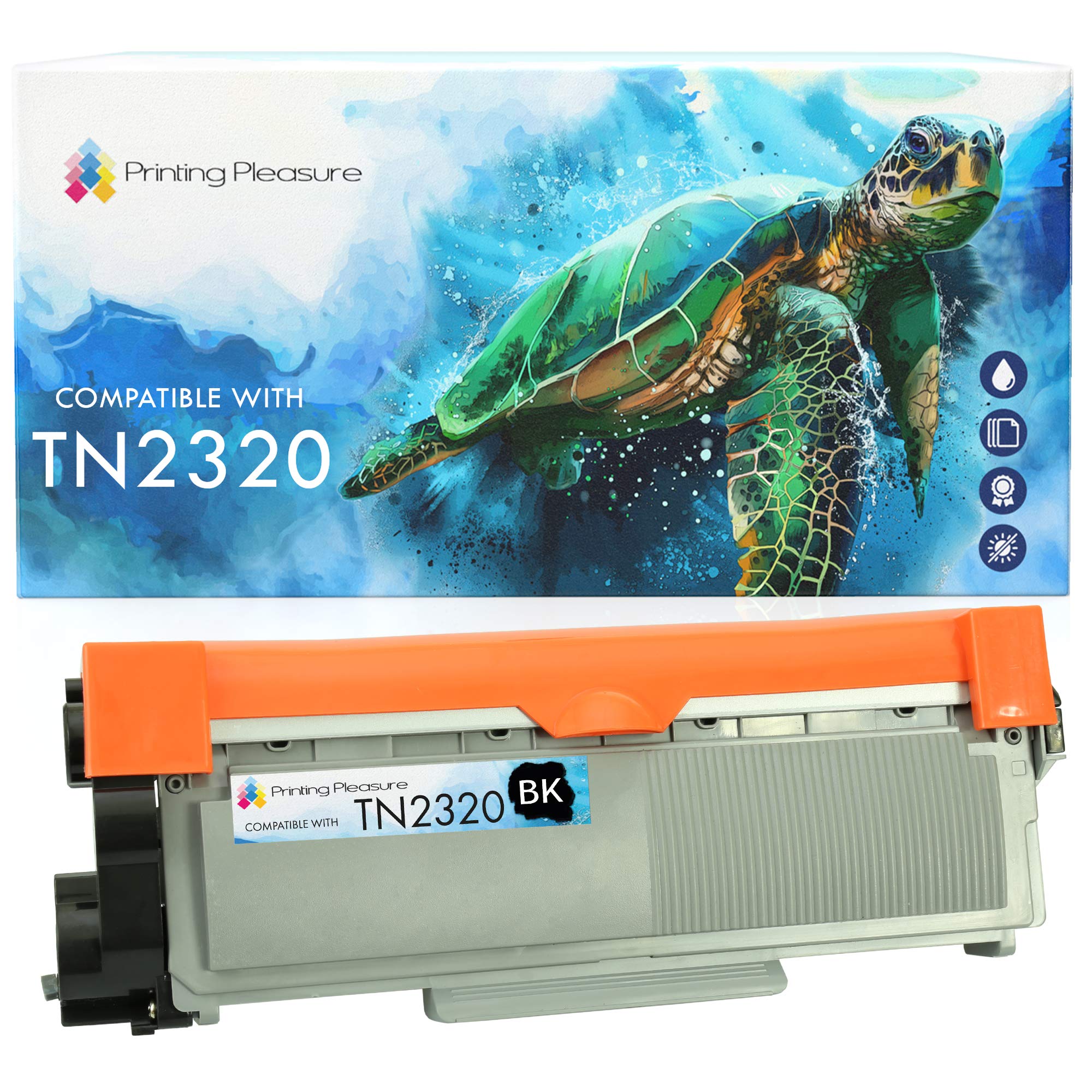 Printing Pleasure TN2320 Toner Cartridge compatible for TN-2320 Brother HL-L2300D HL-L2320D HL-L2340DW HL-L2360DN HL-L2365DW DCP-L2500D DCP-L2520DW DCP-L2540DN MFC-L2700DW MFC-L2720DW MFC-L2740DW