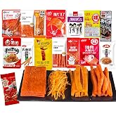 MKSDDF - Latiao Spicy Strips, 15 Pack Chinese Spicy Strips Assorted Snacks: Mala, Mild, Sweet &amp; Spicy, Savory Spicy - Latio 350g/12.35oz Vegan Gluten Asian Snacks Chinese Snacks