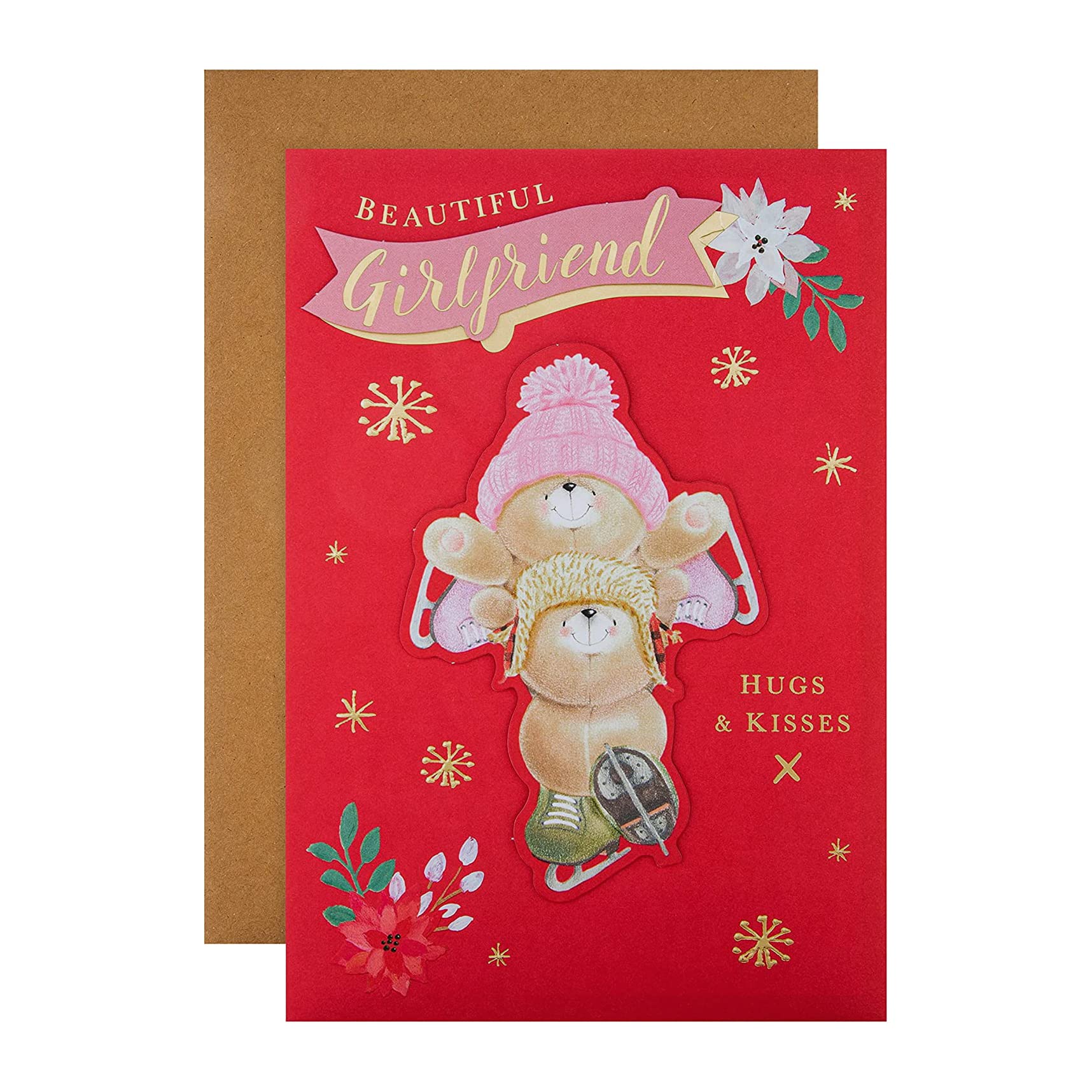 Hallmark Christmas Card for Girlfriend - Cute Forever Friends Design
