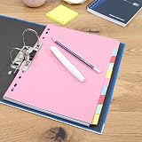 Elba A4 Pink 5 Pack 10-Part File Dividers Multi-Coloured Recycled Card view 6