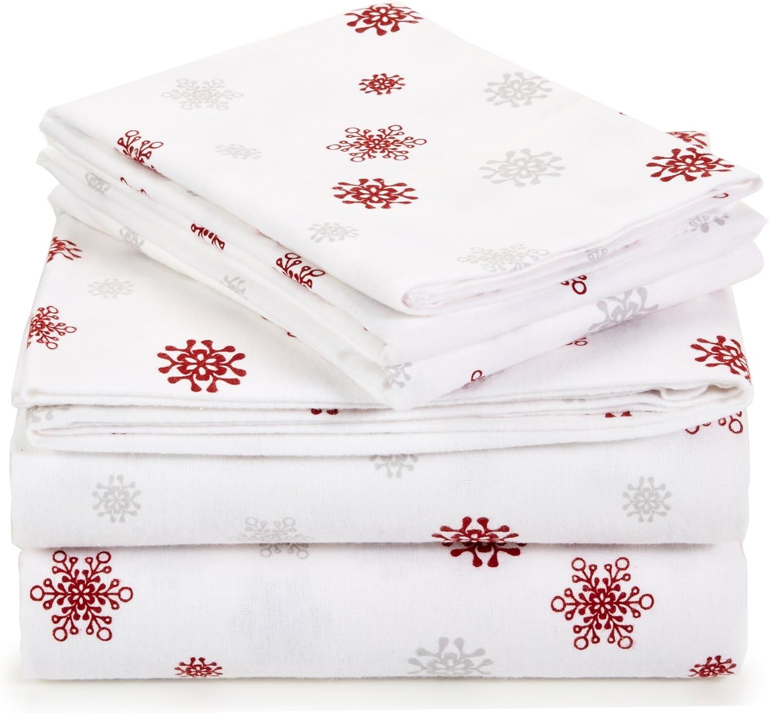Pinzon Lightweight Cotton Flannel Sheet Set Queen