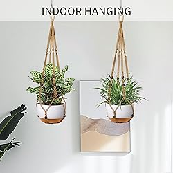 IDEEEPAN 35 Inch Macrame Plant Hanger - Fits 4-13