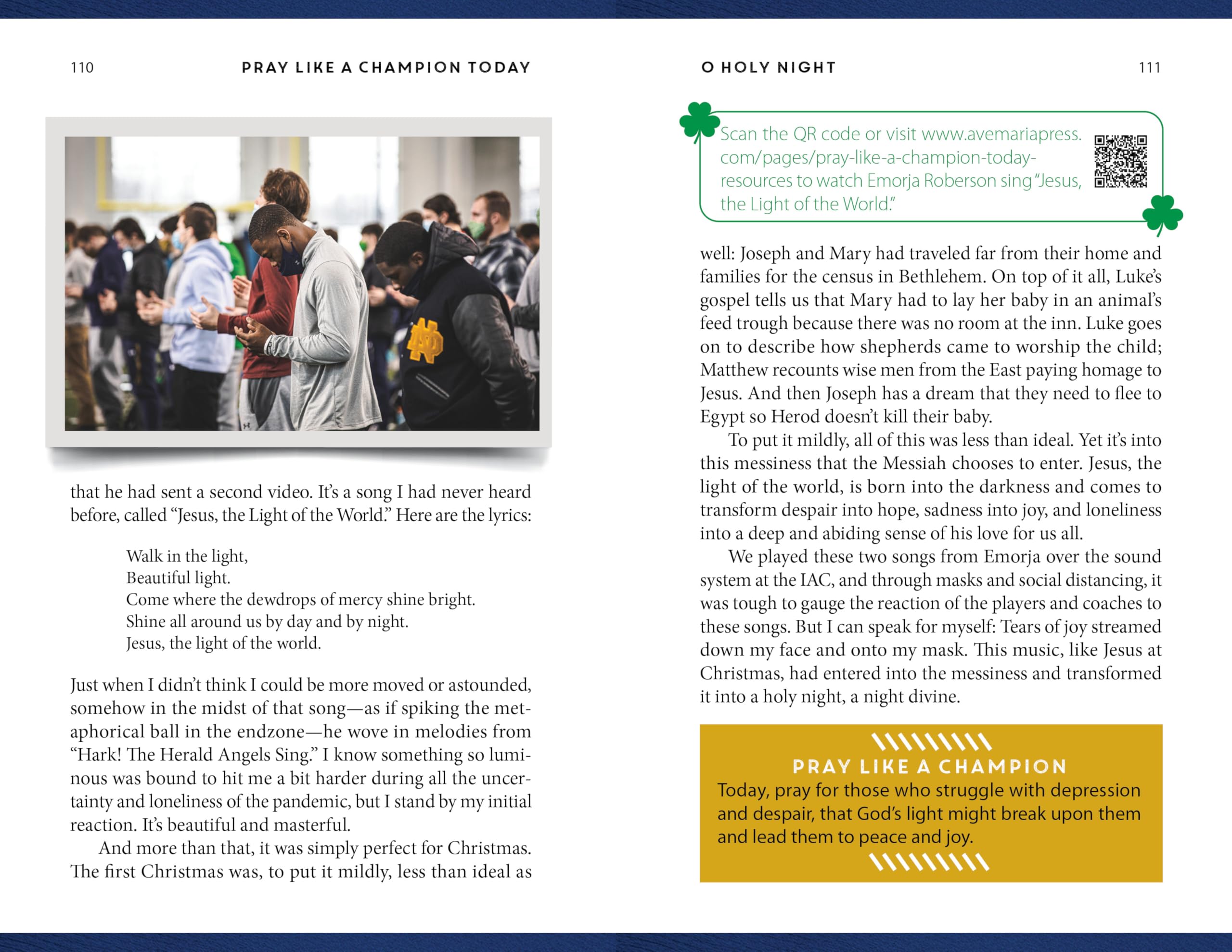 Pray Like a Champion Today: Sacred Stories from the Sidelines of Notre Dame Football