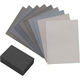 Micro-Mesh 9 Sanding Sheet Introductory Woodworkers Kit with a 2 inch by 3 inch Foam Sanding Block