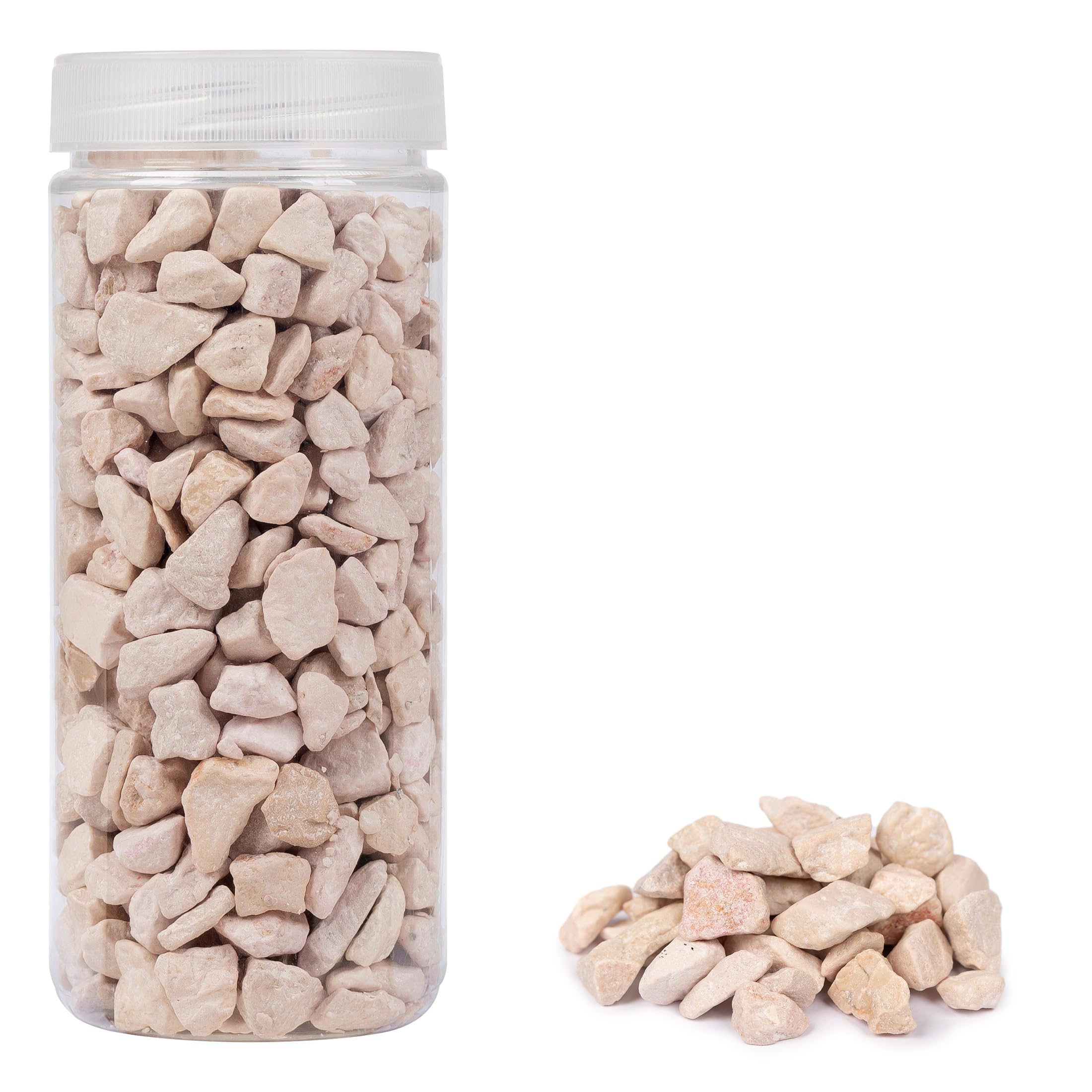 Heky 30336-02: Cream Decorative Stones, 750 g, in Resealable Tin