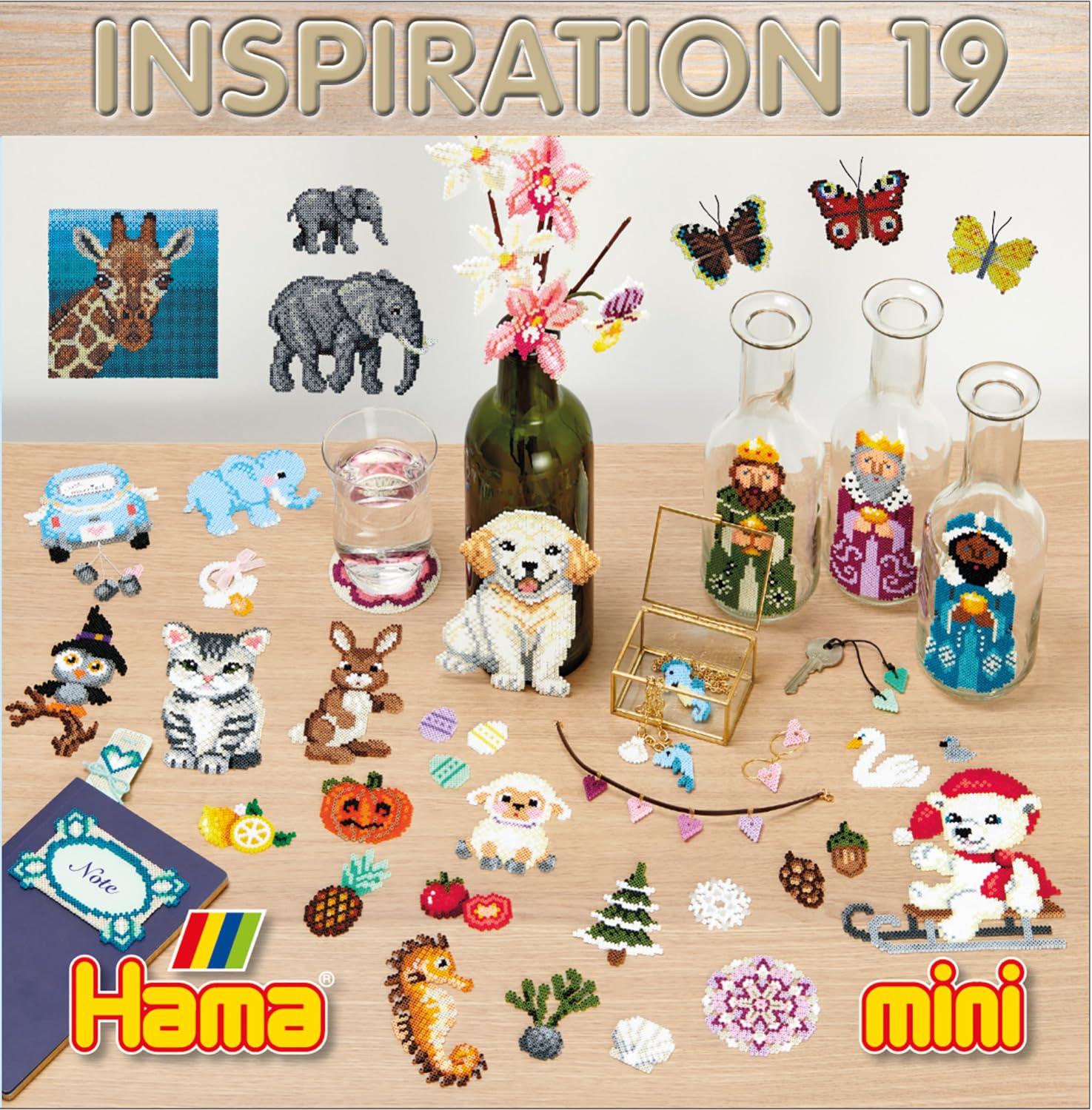 Hama - Inspirational Book #19 - Mini Size Iron-On Beads - Arts and Crafts, 399-19