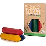 Honeysticks 100% Pure Beeswax Crayons (6 Pack, Longs) Natural, Non Toxic, Safe for Toddlers, Kids and Children, Handmade in New Zealand, For 1 Year Plus