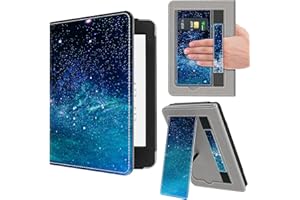 VORI Stand Case for 7"/6.8" Kindle Paperwhite (12th/11th Generation-2024/2021) and Kindle Colorsoft Signature Edition, PU Leather Case Smart Protective Cover with Auto-Wake/Sleep, Galaxy