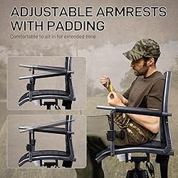 EVER ADVANCED 360° Silent Swivel Hunting Chair for