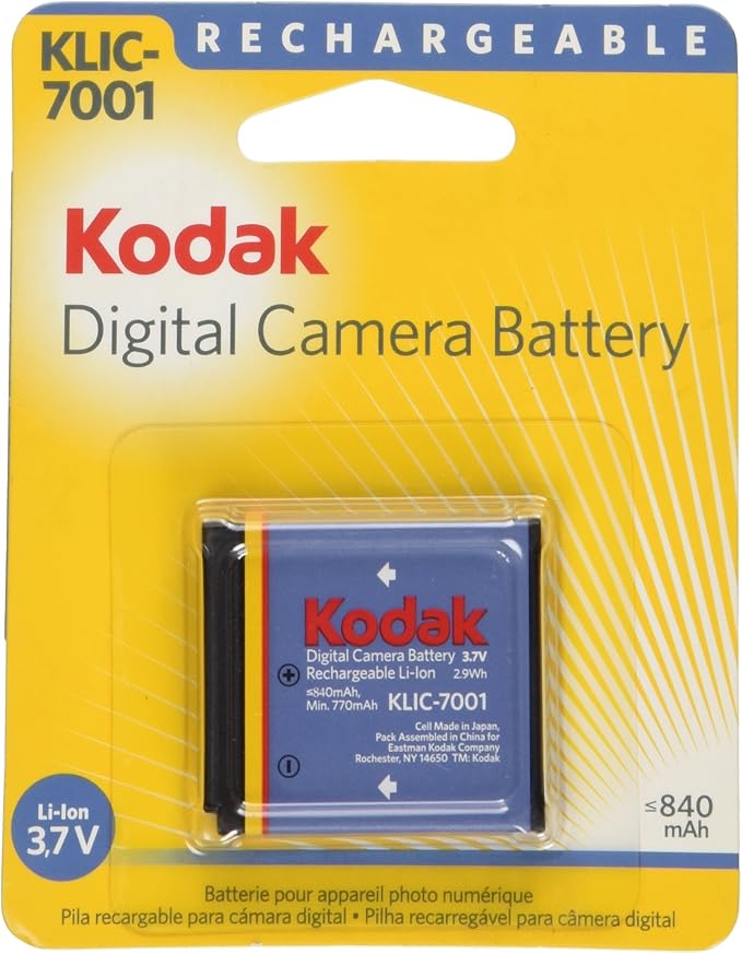 Amazon.co.jp： Kodak リチウムイオン充電式電池 KLIC7001 カメラ