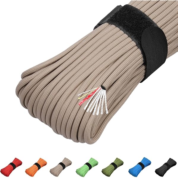 thumbnail image 2 of Golberg G Para-Max Heavy Duty Paracord – 1/4" & 5/16" Diameter, 1,200-3,000 LB Strength, For Outdoor, Survival, Boating & More 2 of 13