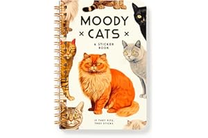 Brass Monkey Moody Cats Sticker Book