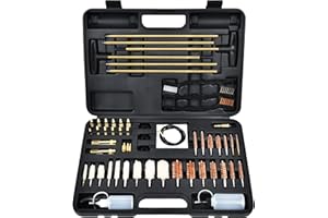 FIREGEAR Gun Cleaning Kit Universal Supplies for Hunting Rilfe Handgun Shot Gun Cleaning Kit for All Guns with Case