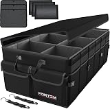 FORTEM Car Boot Organiser Collapsible SUV Storage 600D Oxford Non Slip