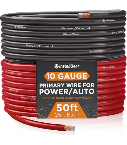 thumbnail image 2 of Sky High Car Audio 50 Ft 1/0 Gauge OFC Power/Ground Wire – 25' Blue & 25' Black – Oversized 2 of 6