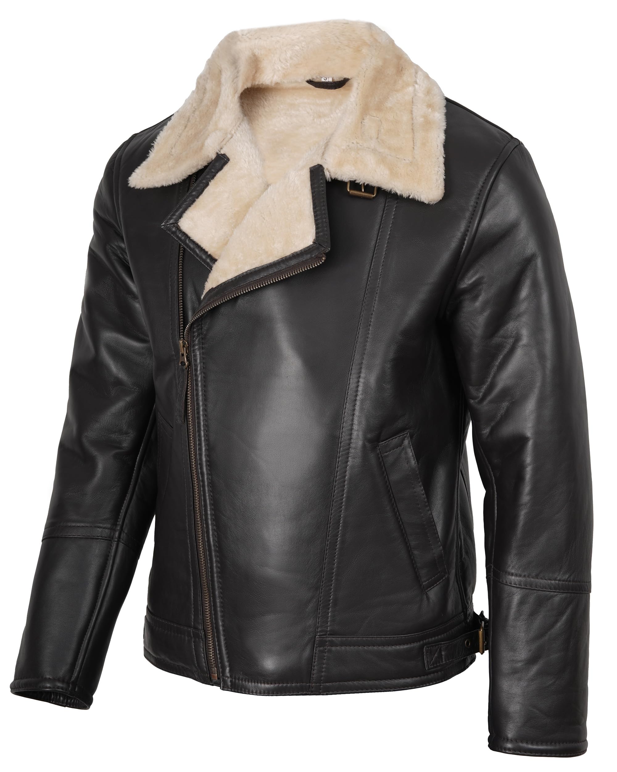 Photo 1 of ***FACTORY SEALED***fjackets Hartford Beige Shearling Dark Brown RL | [1106164] L